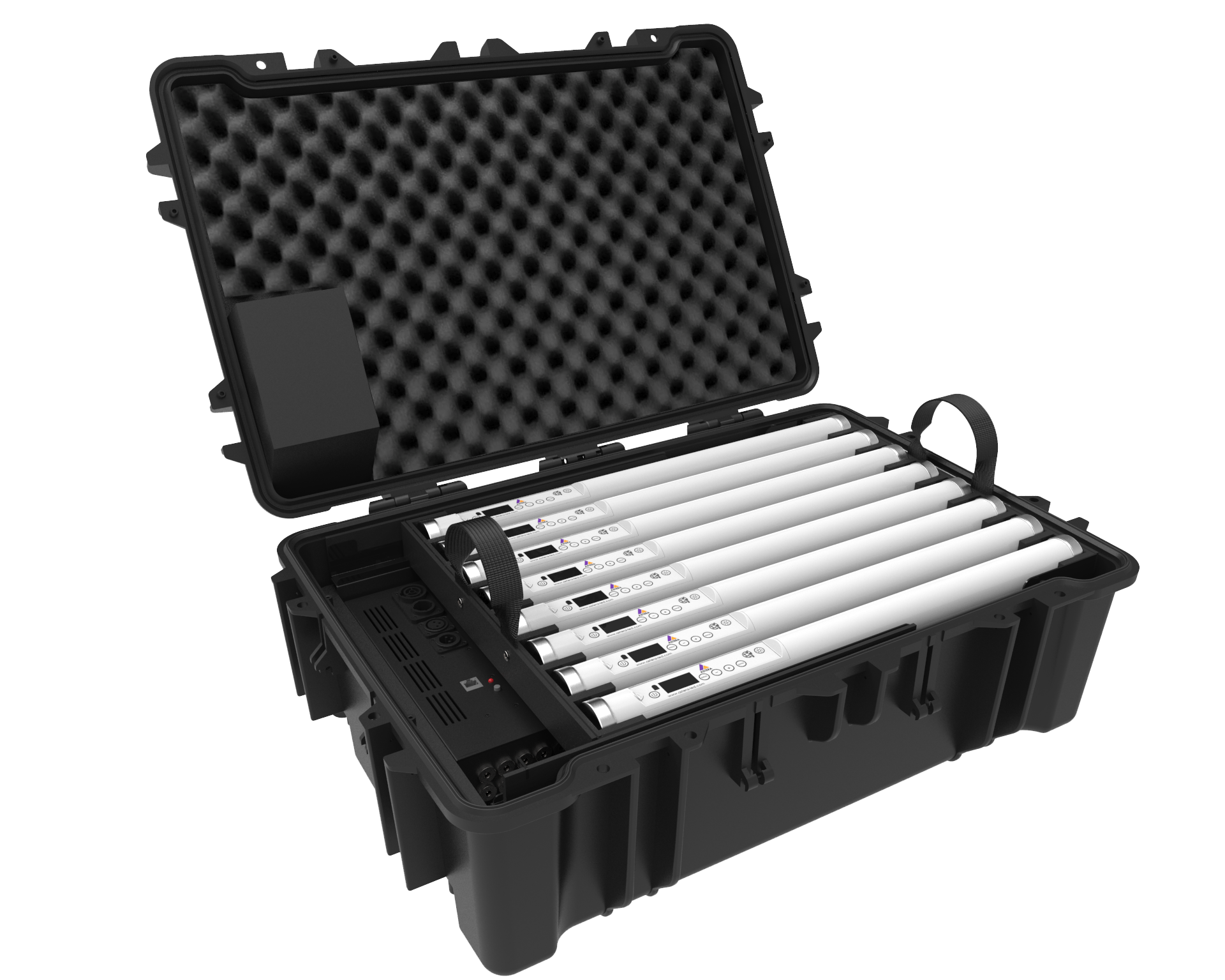 Astera Helios Tube Charging Case inkl. PowerBox, 8x DC cables & 16 spigots - Astera | Bellalite