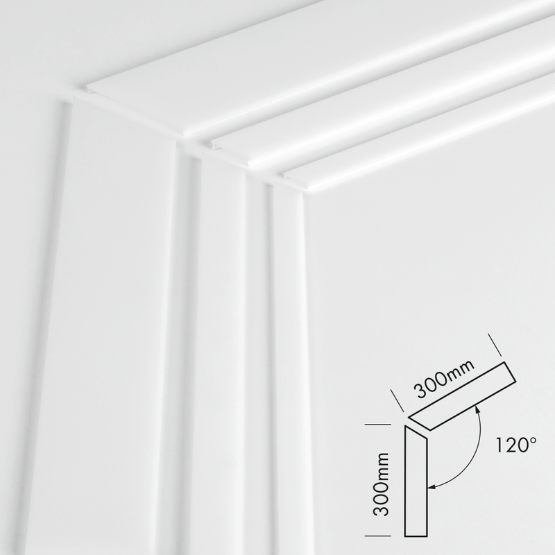 Plastic Cover Set S-Line Flat Break Proof 120° Frost - PROLED | Bellalite
