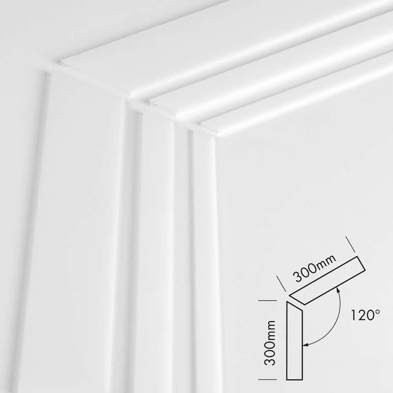 Plastic Cover Set S-Line Flat Break Proof 120° Frost - PROLED | Bellalite Plastic Cover Set S-Line Flat Break Proof 120° Frost - PROLED | Bellalite