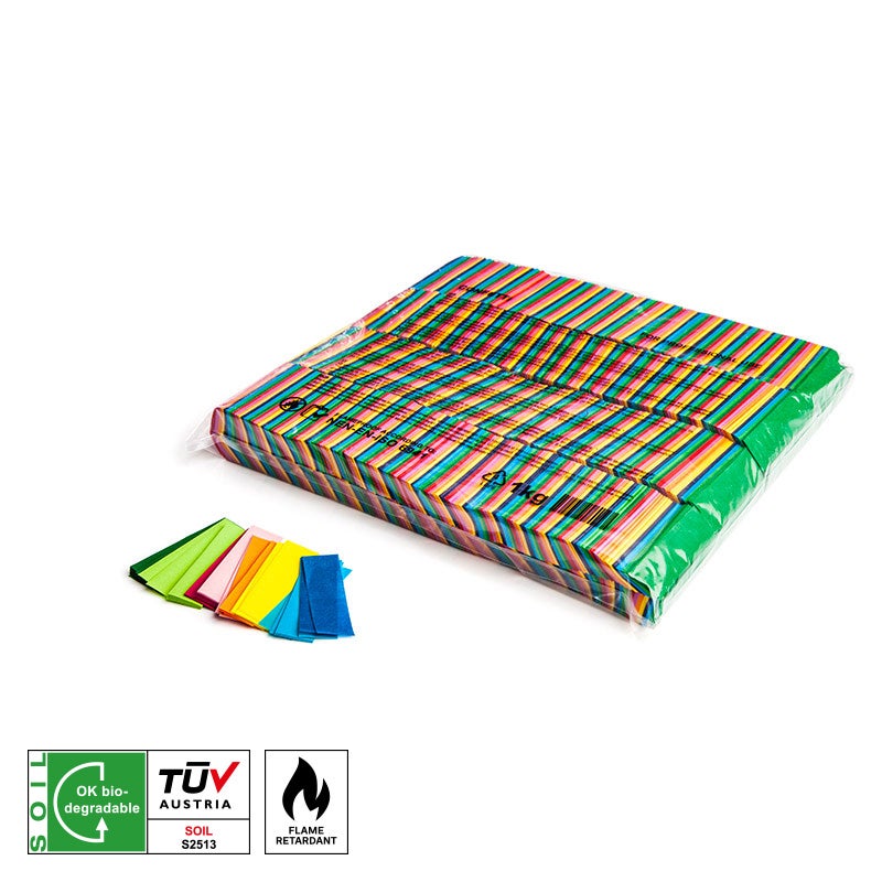 MAGICFX® Slowfall Confetti Rectangles 55 x 17mm Multicolour - MagicFX | Bellalite