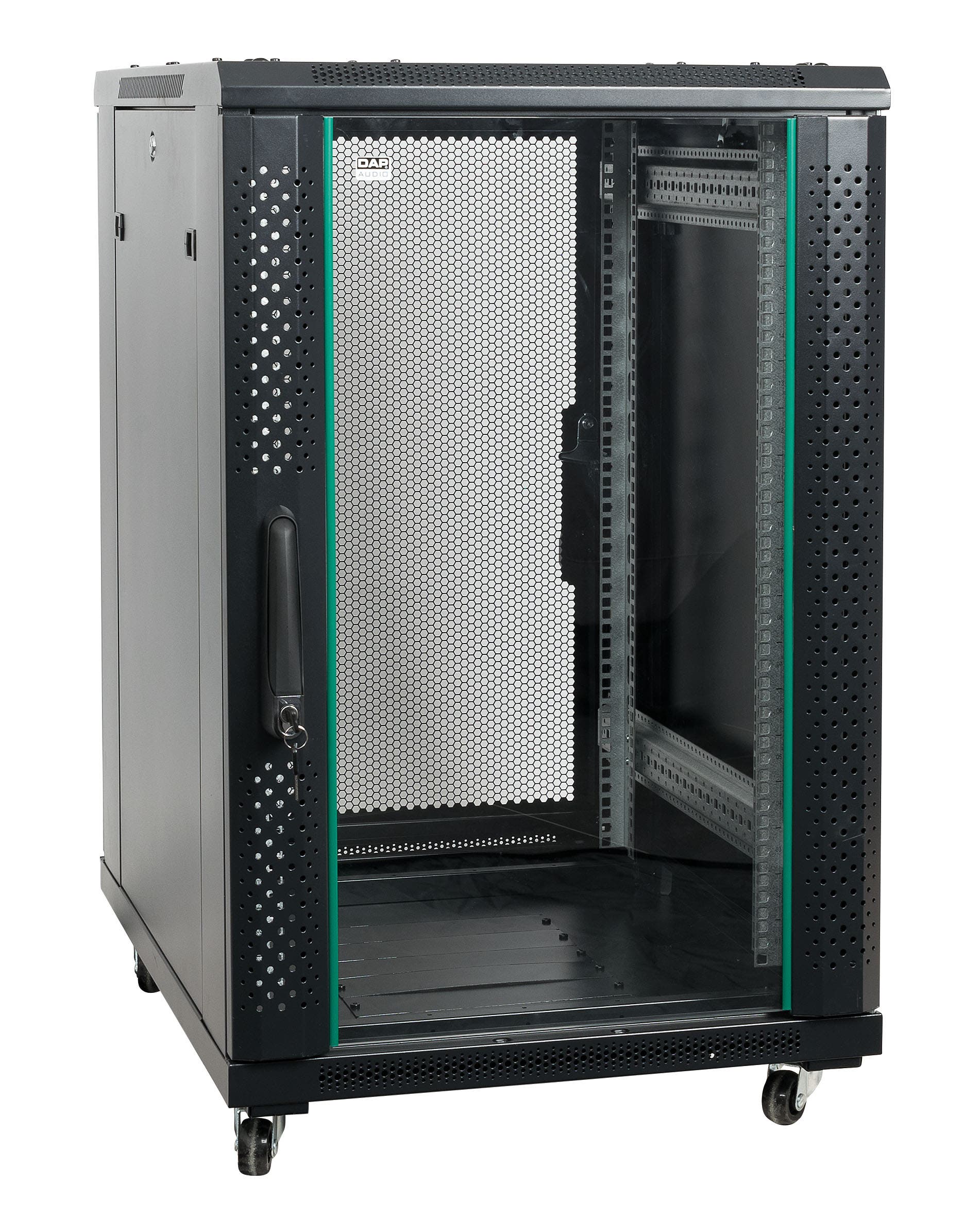 Server Rack, Network Cabinet, Glass Door 22U - Showgear | Bellalite Server Rack, Network Cabinet, Glass Door 22U - Showgear | Bellalite