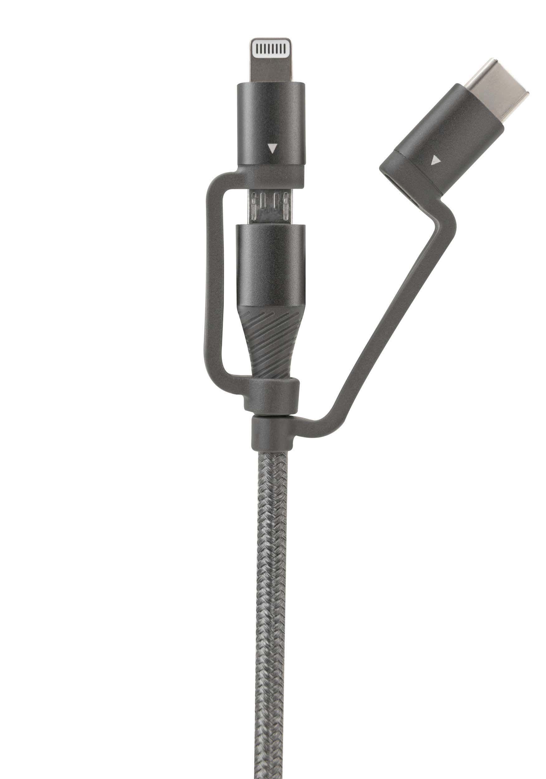 USB-Kabel 3in1 Micro-USB, USB-C & Lightning 120cm - Ansmann | Bellalite USB-Kabel 3in1 Micro-USB, USB-C & Lightning 120cm - Ansmann | Bellalite