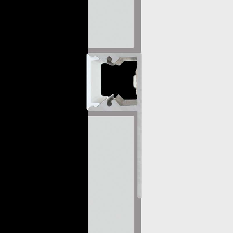 Aluminiumprofil S-Line Tiles 13mm, 2m Svart - PROLED | Bellalite Aluminiumprofil S-Line Tiles 13mm, 2m Svart - PROLED | Bellalite
