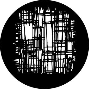 Homespun 2 Metallgobo, D-Size (53,3mm) - Rosco | Bellalite Homespun 2 Metallgobo, D-Size (53,3mm) - Rosco | Bellalite