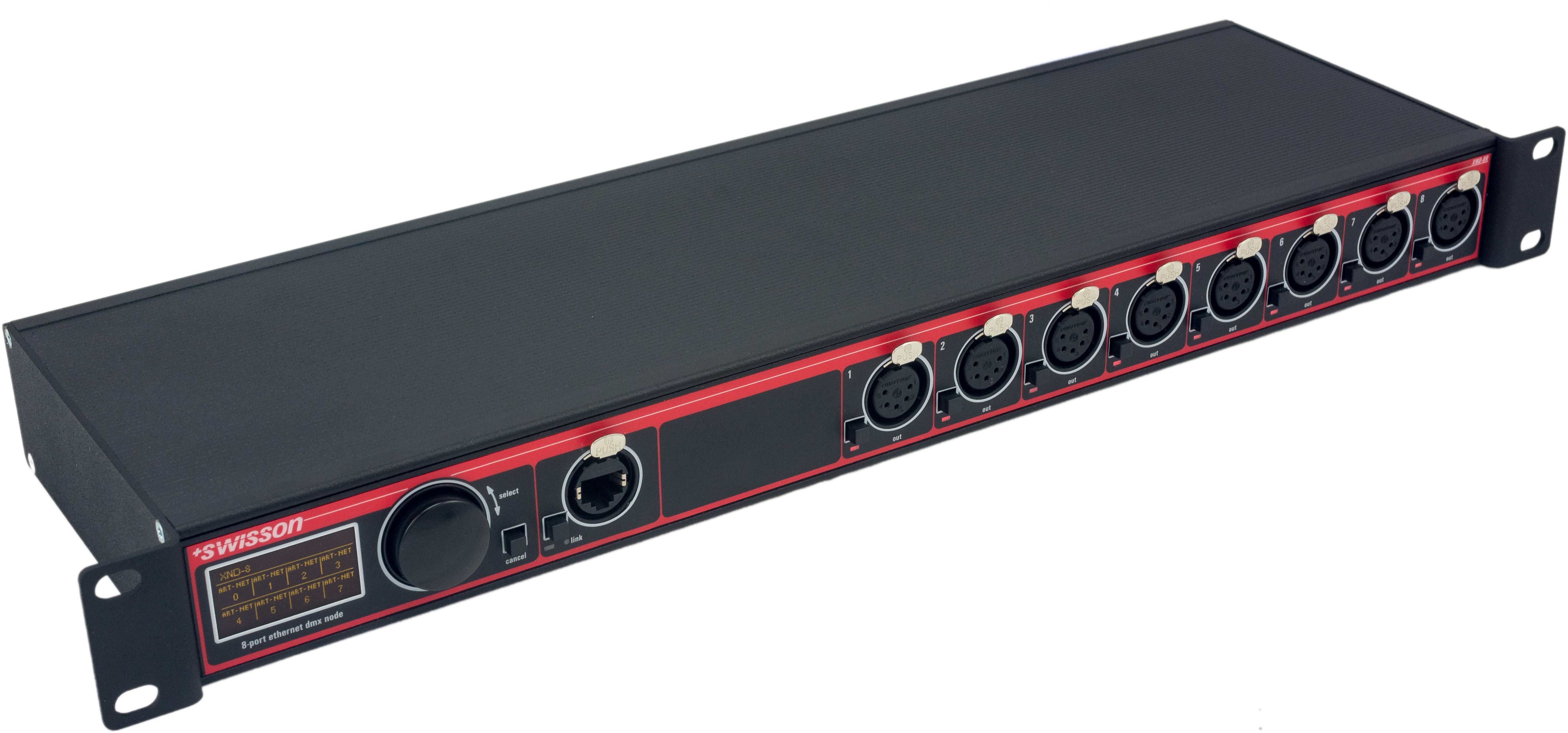 Swisson Ethernet DMX Node XND-8 Rack - Swisson | Bellalite
