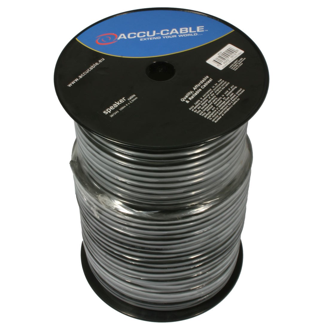 Högtalarkabel Accu-Cable 4x2,5mm² 100m, Mörkblå - ADJ | Bellalite