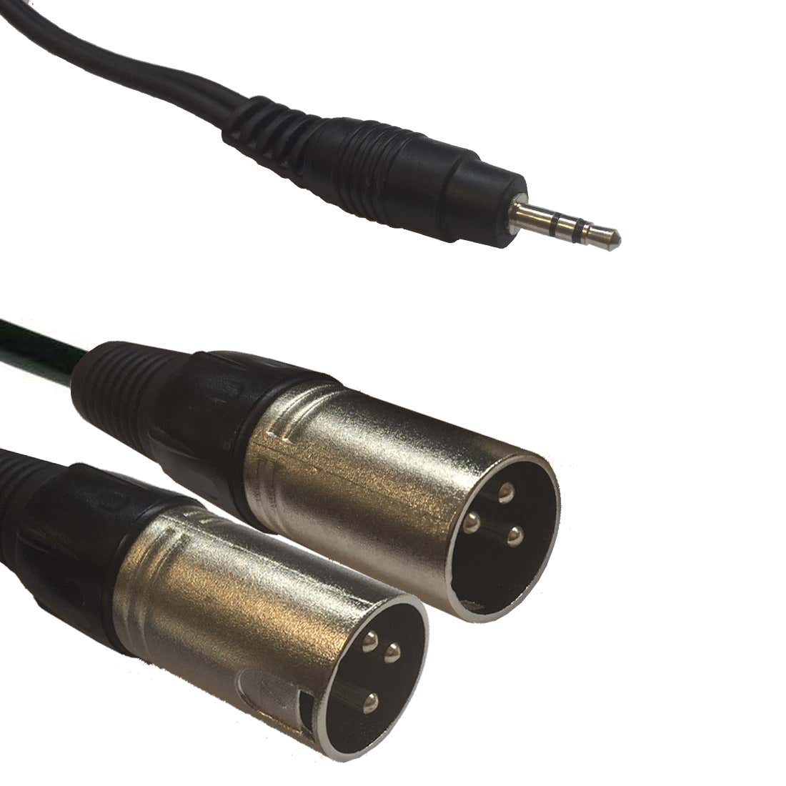 Adapterkabel 1x 3,5mm Stereo - 2x XLR 3-Pin Hane 1,5m - ADJ | Bellalite Adapterkabel 1x 3,5mm Stereo - 2x XLR 3-Pin Hane 1,5m - ADJ | Bellalite