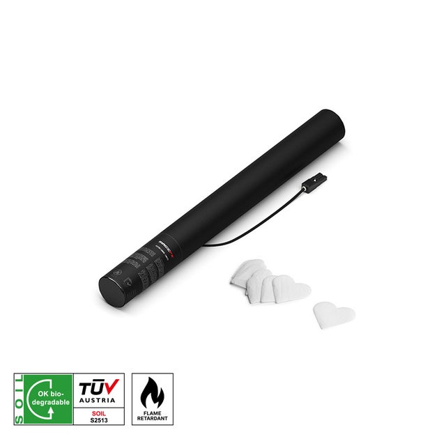 MAGICFX® Electric Confetti Cannon 50cm White Hearts - MagicFX | Bellalite MAGICFX® Electric Confetti Cannon 50cm White Hearts - MagicFX | Bellalite
