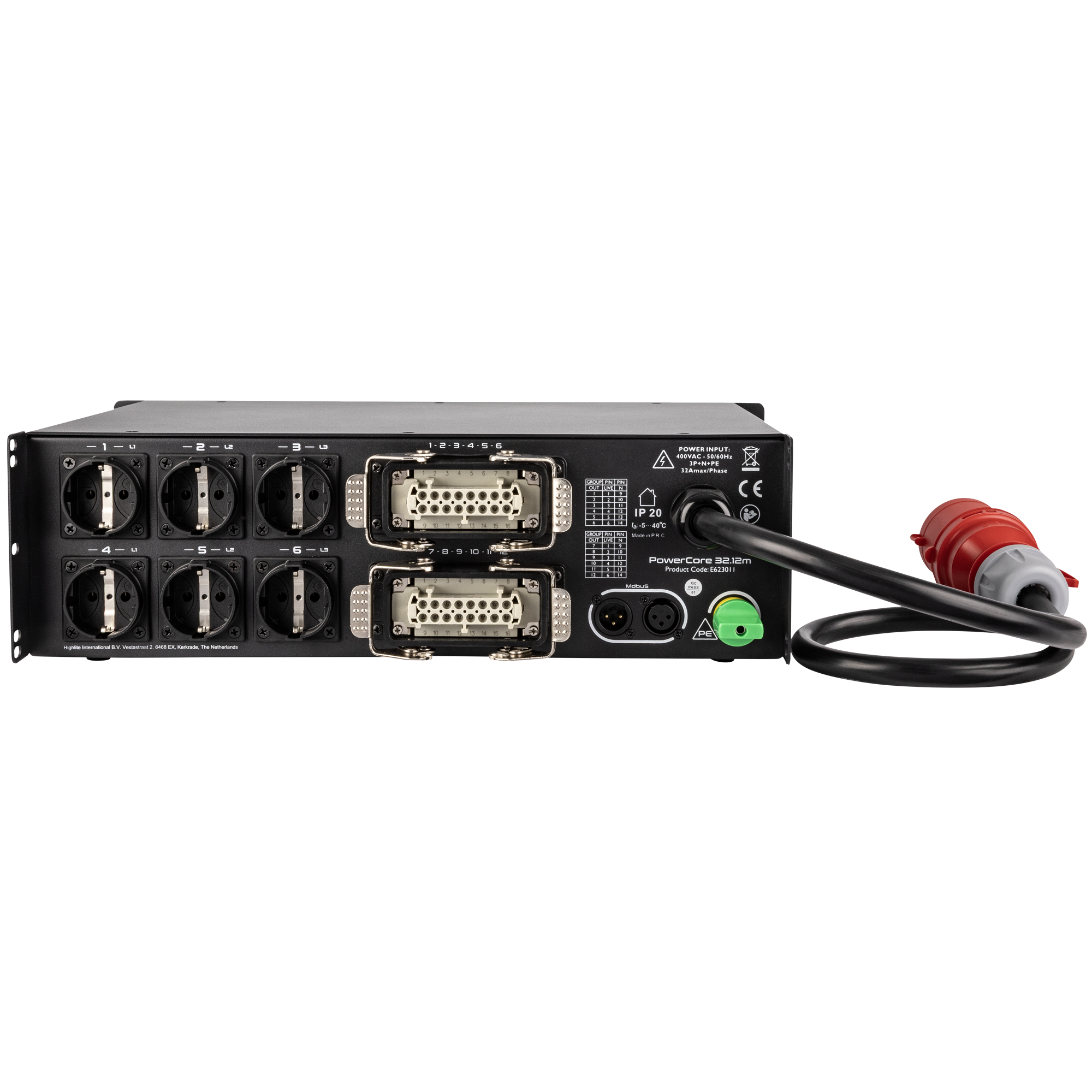 PowerCore 32.12m 1+6x Schuko + 2x 16-Pin Multi - Showgear | Bellalite