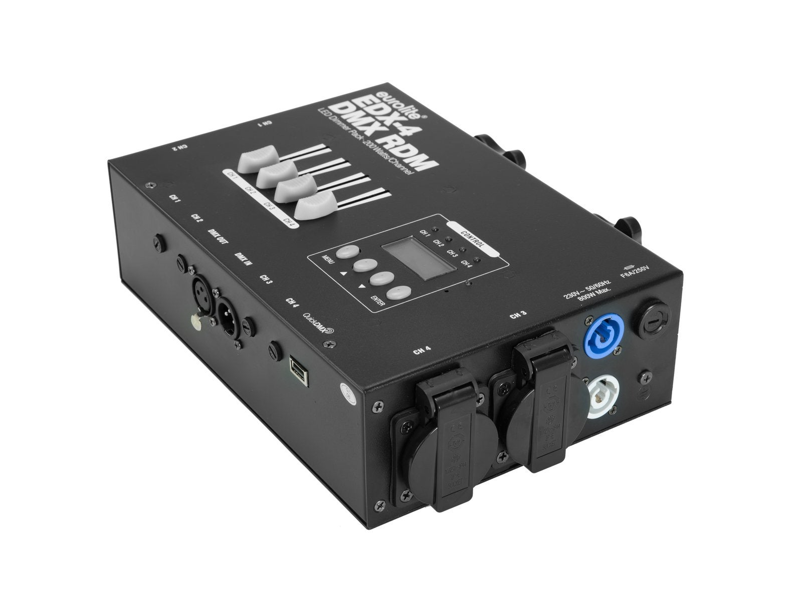 EDX-4 DMX RDM LED Dimmer Pack 4x 200W - Eurolite | Bellalite
