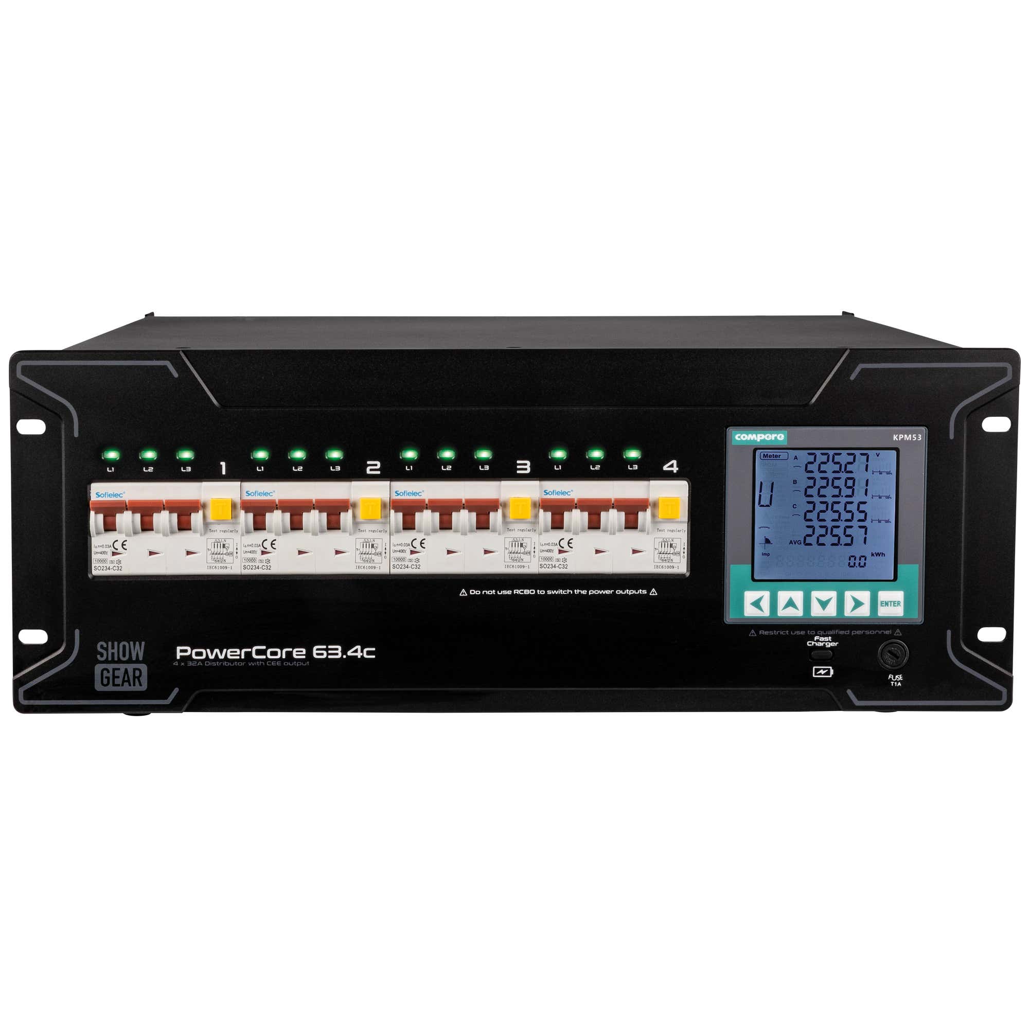 PowerCore 63.4c 4x CEE 32A - Showgear | Bellalite PowerCore 63.4c 4x CEE 32A - Showgear | Bellalite