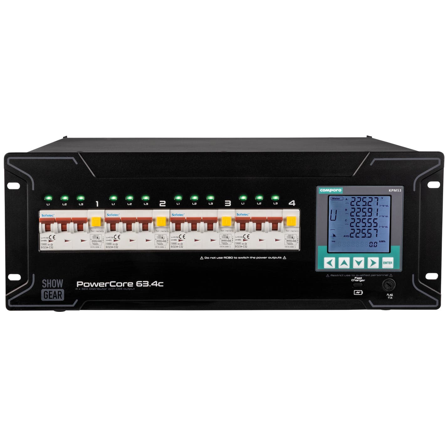 PowerCore 63.4c 4x CEE 32A - Showgear | Bellalite PowerCore 63.4c 4x CEE 32A - Showgear | Bellalite