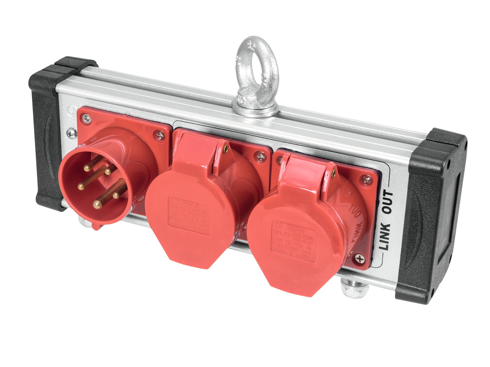 Power Split Box SAB-162  CEE 16A 5P IN / 2x CEE 16A 5P UT - Eurolite | Bellalite