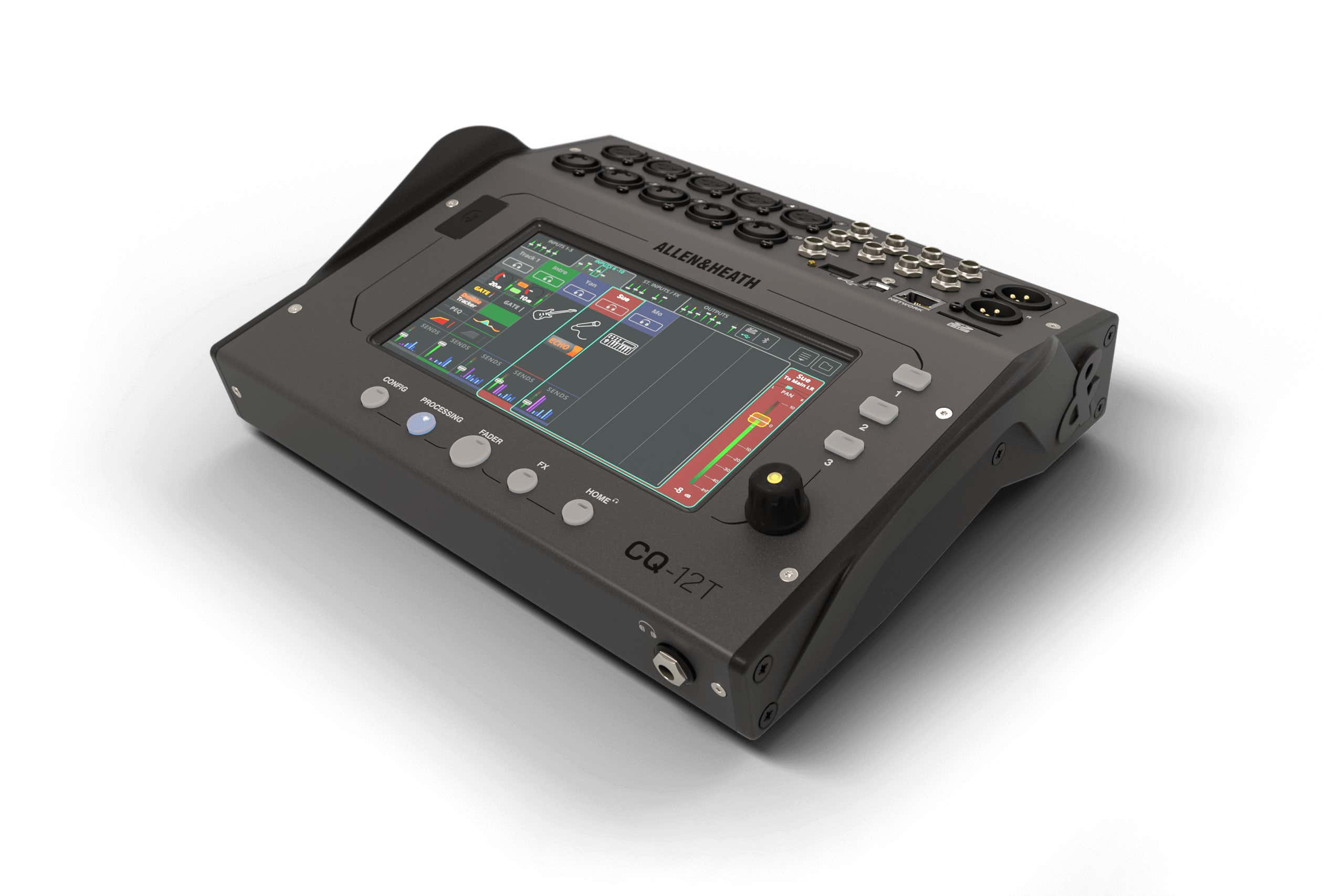Allen & Heath CQ12T 12ch digital mixer 7” Touchscreen 10 mic/line 2FX - Allen & Heath | Bellalite Allen & Heath CQ12T 12ch digital mixer 7” Touchscreen 10 mic/line 2FX - Allen & Heath | Bellalite