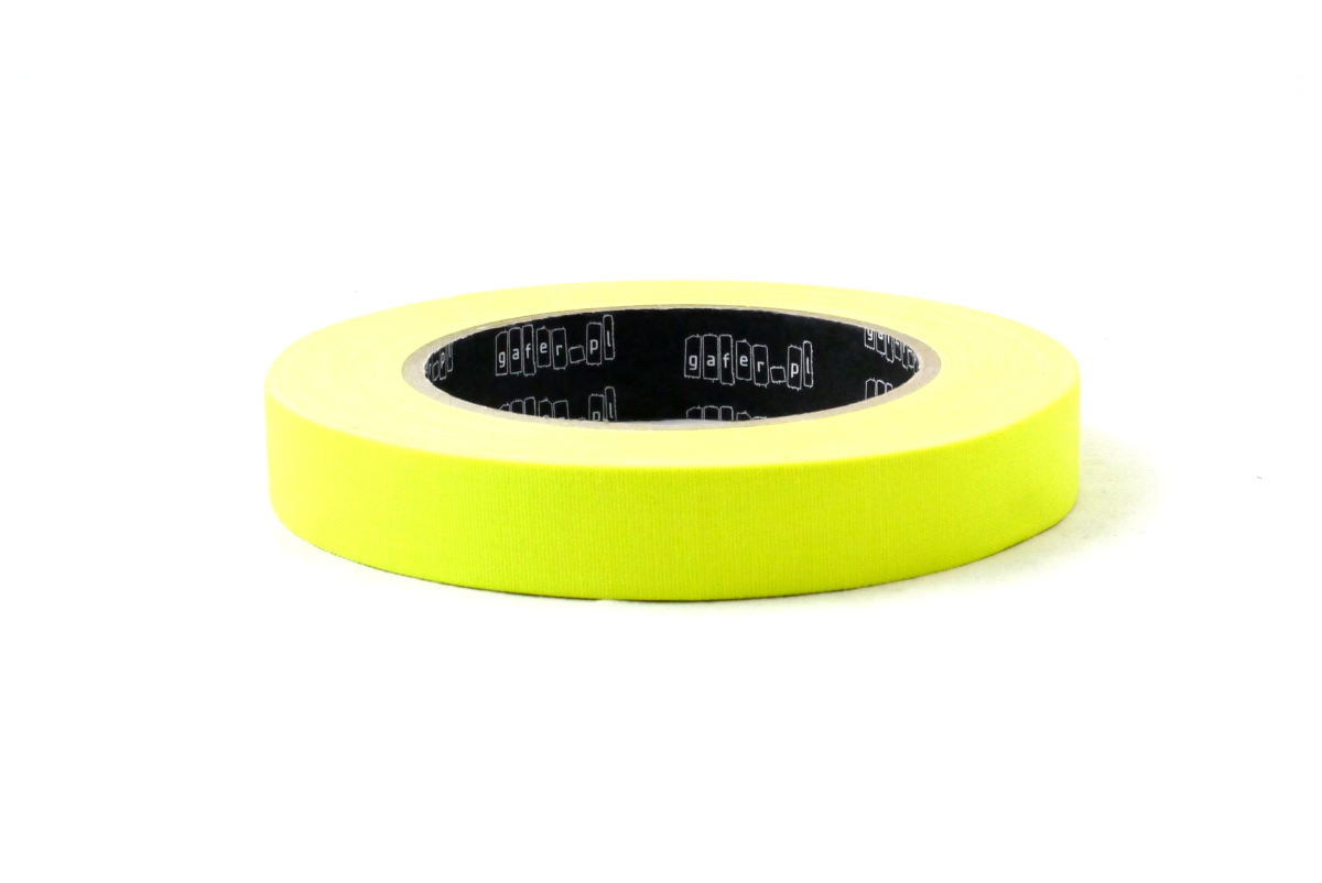 Pro Fluorescent Tape 19mm x 25m Gul - Gafer.pl | Bellalite