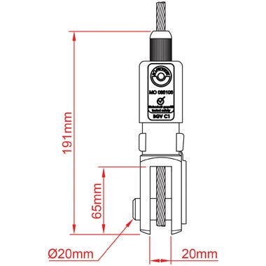 Reutlinger 80SV II m. Fork 6mm - 190kg / 8mm - 330kg - Doughty | Bellalite
