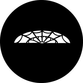 Transom Metallgobo, (50mm/38mm) - Rosco | Bellalite Transom Metallgobo, (50mm/38mm) - Rosco | Bellalite