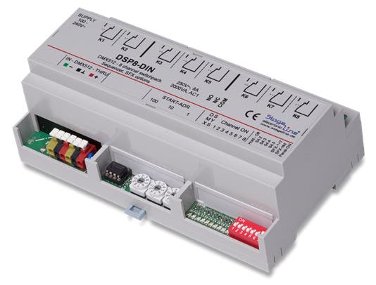 DMX-Relä / Switch DSP8-DIN - Stageline | Bellalite DMX-Relä / Switch DSP8-DIN - Stageline | Bellalite