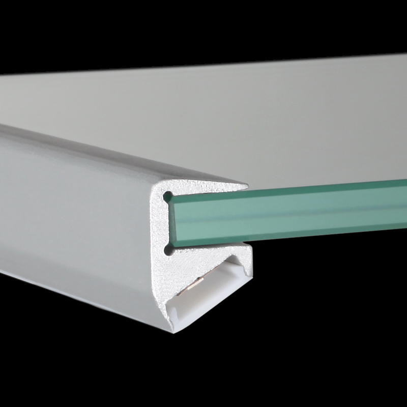 Aluminiumprofil S-Line Glass 6mm, per meter Alu - PROLED | Bellalite