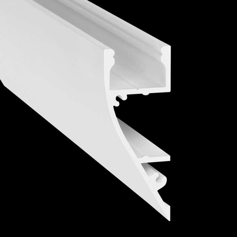 Aluminiumprofil S-Line Wall, 2m Vit - PROLED | Bellalite Aluminiumprofil S-Line Wall, 2m Vit - PROLED | Bellalite