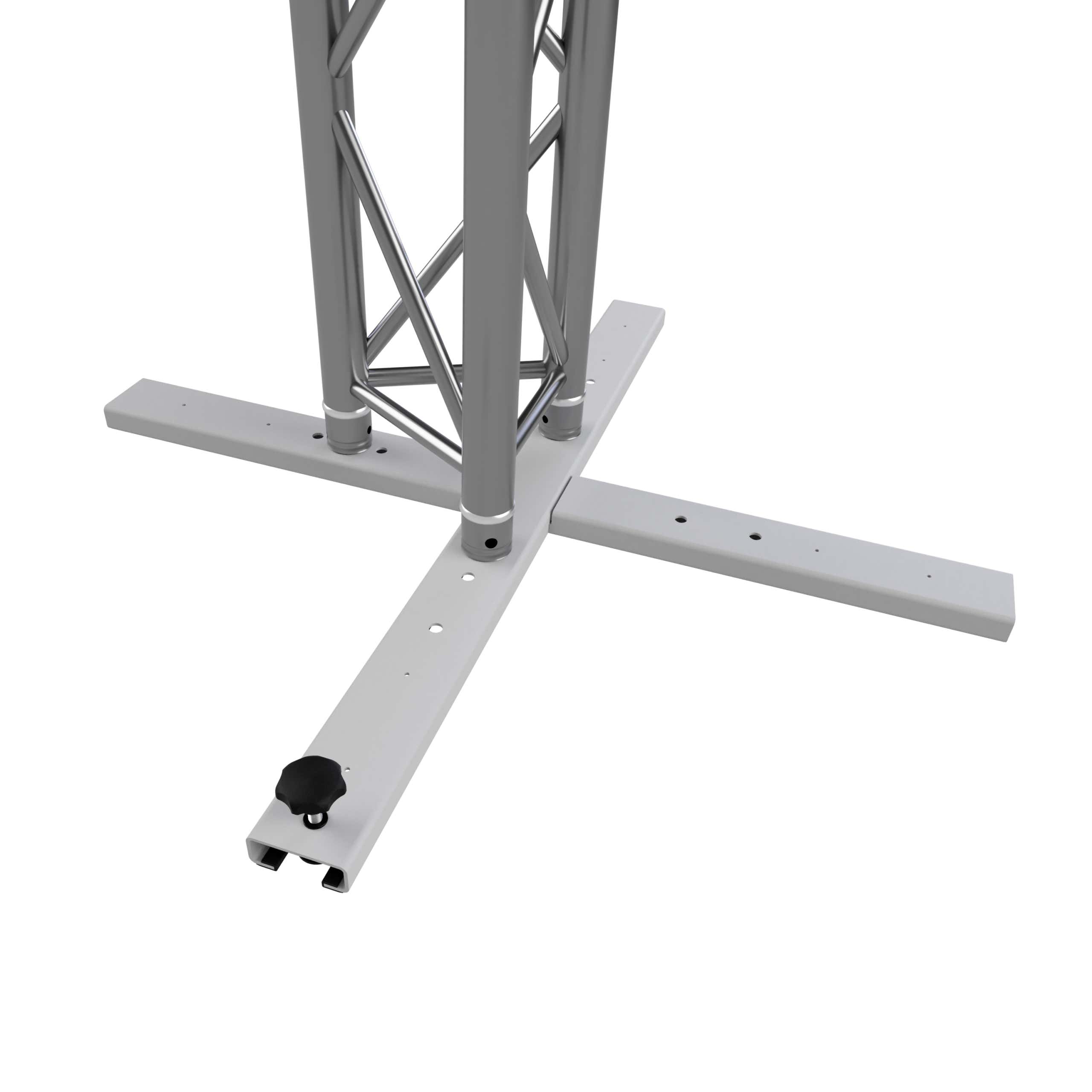 Vertitruss MXS-1000 Baseplate Silver, inkl. kopplingar - Vertitruss | Bellalite Vertitruss MXS-1000 Baseplate Silver, inkl. kopplingar - Vertitruss | Bellalite