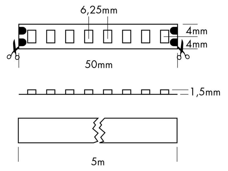 Flex Strip 800, per meter 2100K - PROLED | Bellalite Flex Strip 800, per meter 2100K - PROLED | Bellalite