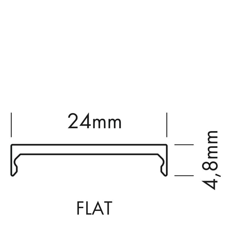 Plastic Cover O-Line Flat, 2m Klar - PROLED | Bellalite Plastic Cover O-Line Flat, 2m Klar - PROLED | Bellalite