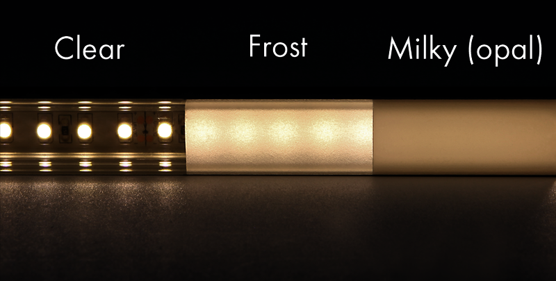 Plastic Cover S-Line Round, per meter Frost - PROLED | Bellalite