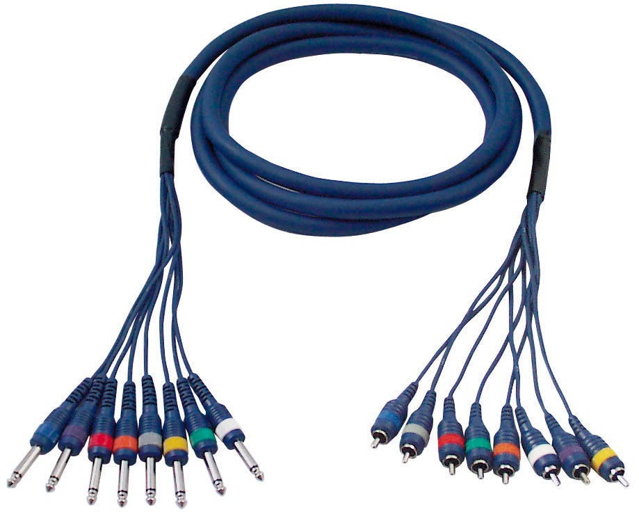 Studiosnake 8x 6,3mm Mono - RCA - DAP | Bellalite