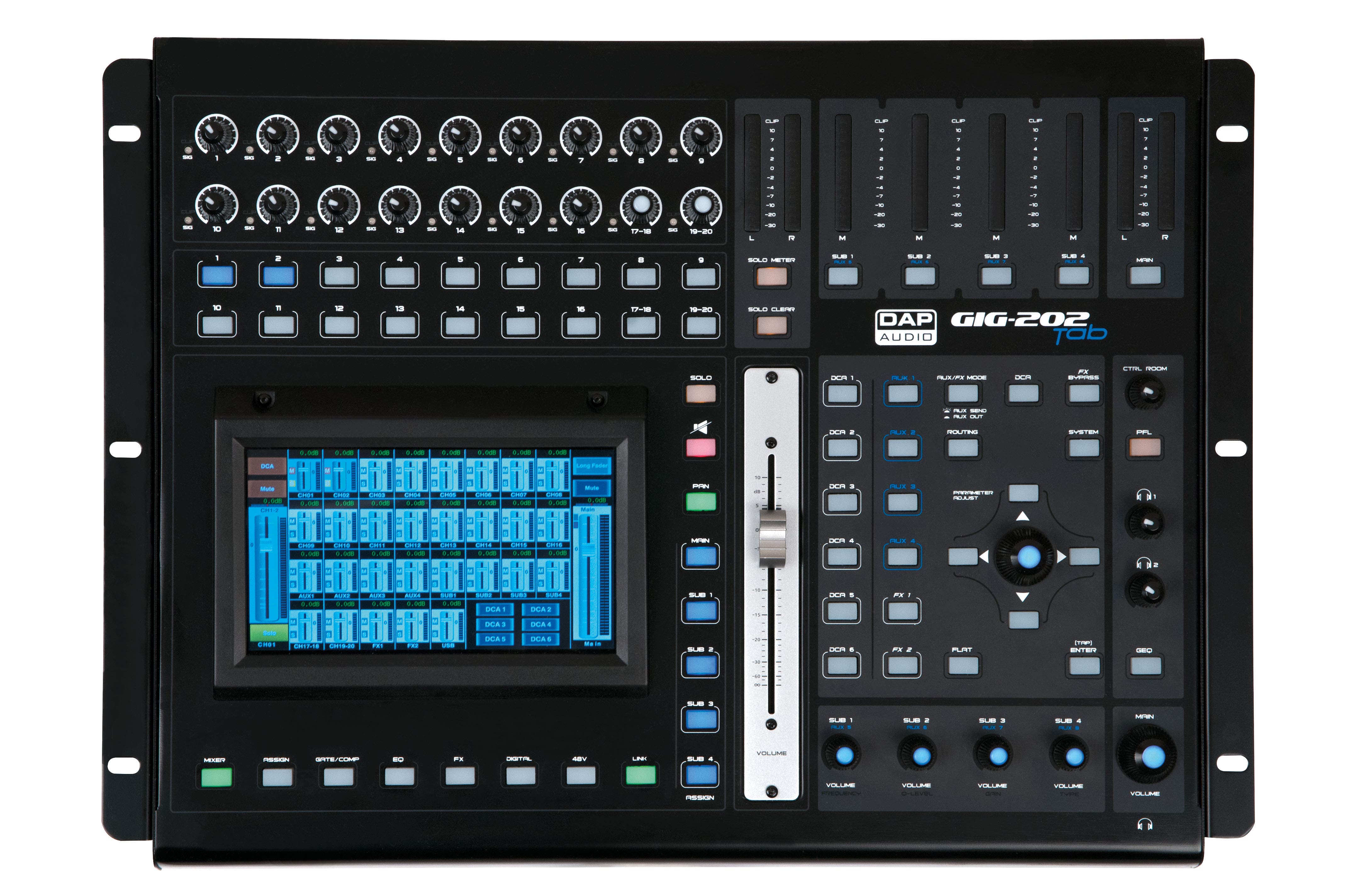 Ljudmixer DAP GIG-202TAB 20 Channel Digital Mixer with dynamics + DSP - DAP | Bellalite Ljudmixer DAP GIG-202TAB 20 Channel Digital Mixer with dynamics + DSP - DAP | Bellalite