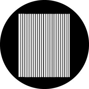 Vertical Blinds Metallgobo, (50mm/38mm) - Rosco | Bellalite