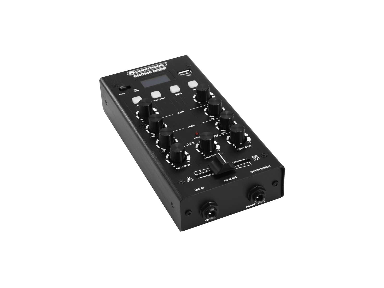 Ljudmixer GNOME-202P Mini Mixer Svart - Omnitronic | Bellalite Ljudmixer GNOME-202P Mini Mixer Svart - Omnitronic | Bellalite