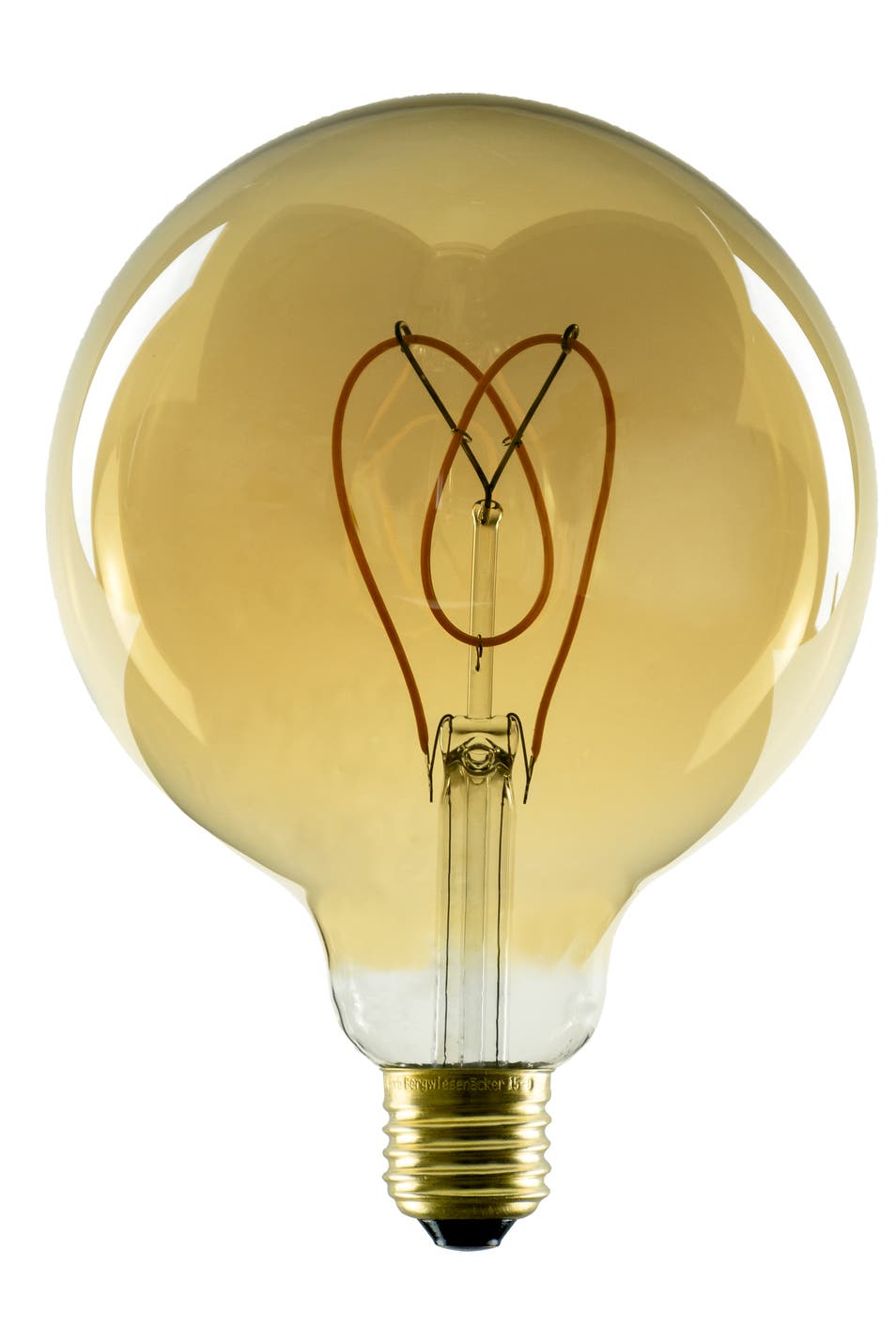 LED E27 Design Globe Curved Loop Guld, 4W, 2000K - Segula | Bellalite LED E27 Design Globe Curved Loop Guld, 4W, 2000K - Segula | Bellalite