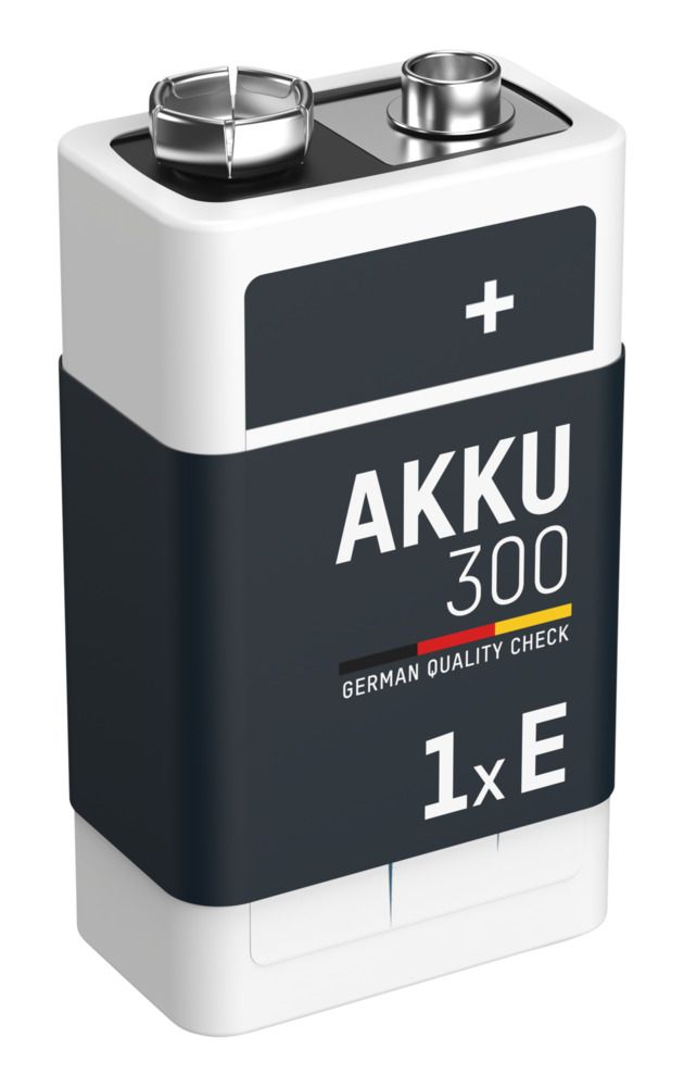 NiMH Rechargeable battery 9V 270mAh maxE - Ansmann | Bellalite