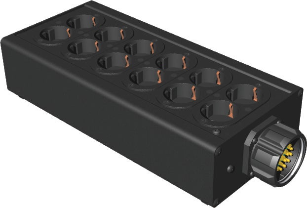 Uttagsbox Hexi Socapex/Schuko - HEXI | Bellalite