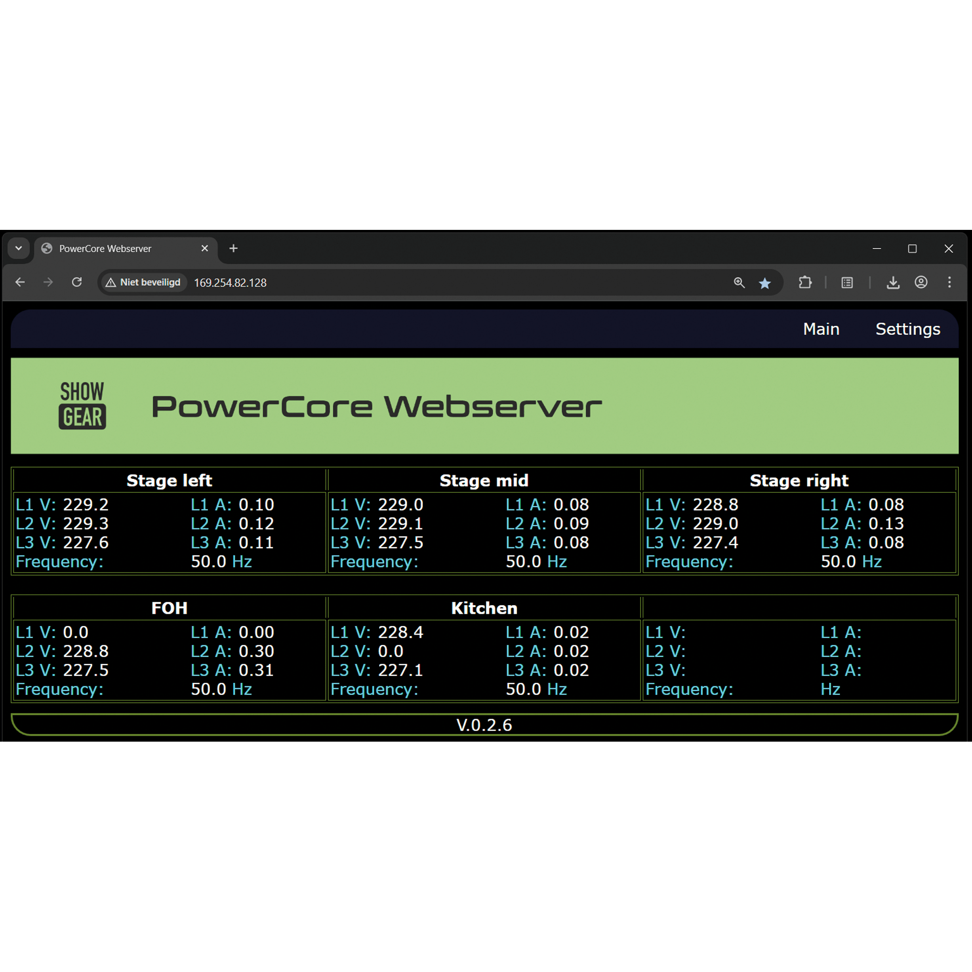 PowerCore Server  - Showgear | Bellalite