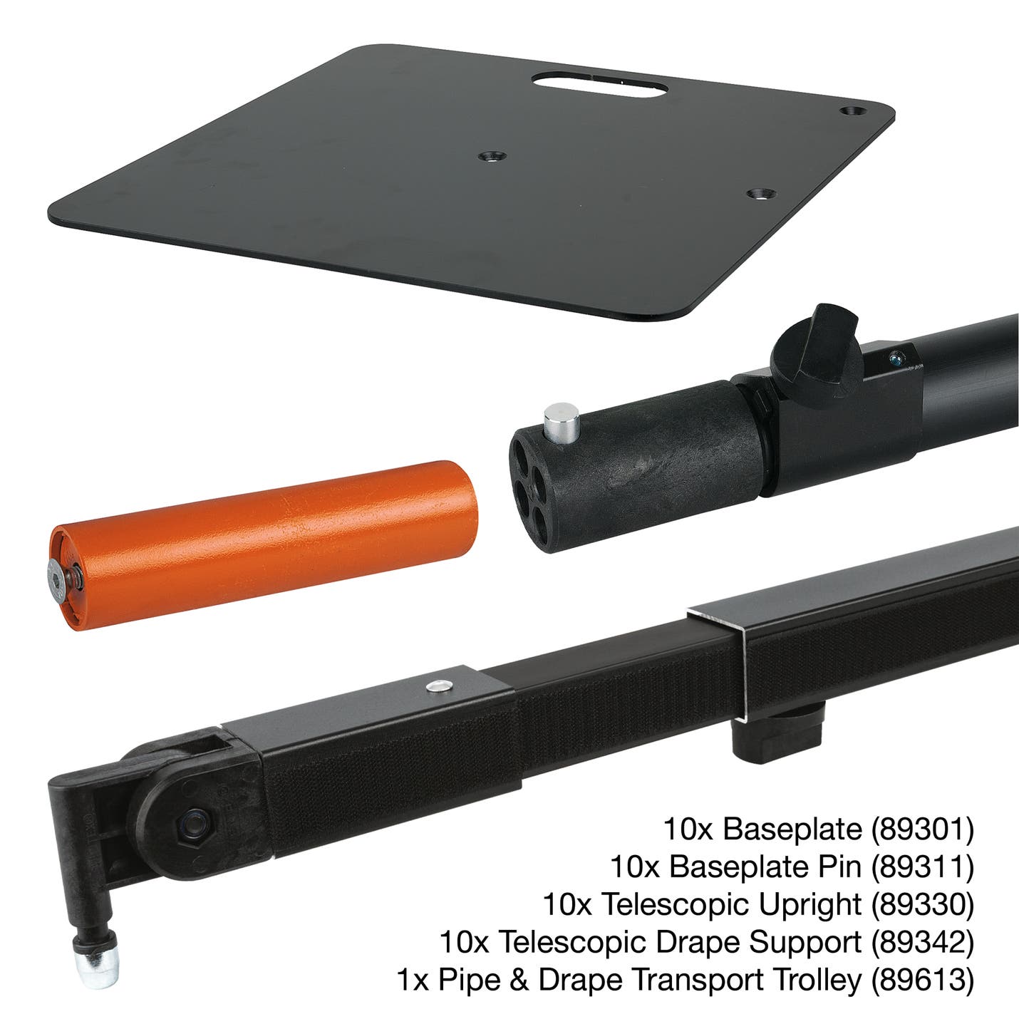 Wentex Pipe & Drape Transport Trolley Full Hardware Set 3m Exklusive tyger - Wentex | Bellalite Wentex Pipe & Drape Transport Trolley Full Hardware Set 3m Exklusive tyger - Wentex | Bellalite