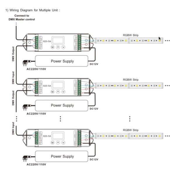 4CH DMX CV LED Dimmer 12-24V DC 4CH x 5A, max 480W, 16bit/8bit dim, 3 dimkurvor - LTECH | Bellalite 4CH DMX CV LED Dimmer 12-24V DC 4CH x 5A, max 480W, 16bit/8bit dim, 3 dimkurvor - LTECH | Bellalite