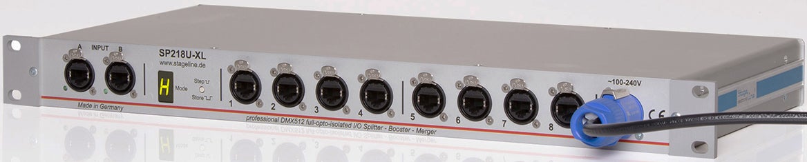 DMX Splitter/Booster SP218U-XL - Stageline | Bellalite