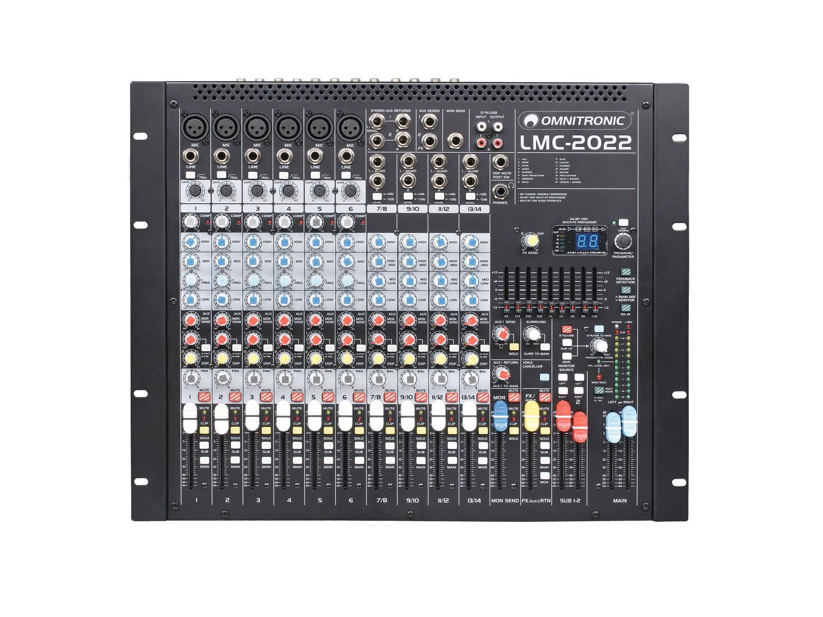 Ljudmixer LMC-2022FX USB Mixing Console  - Omnitronic | Bellalite