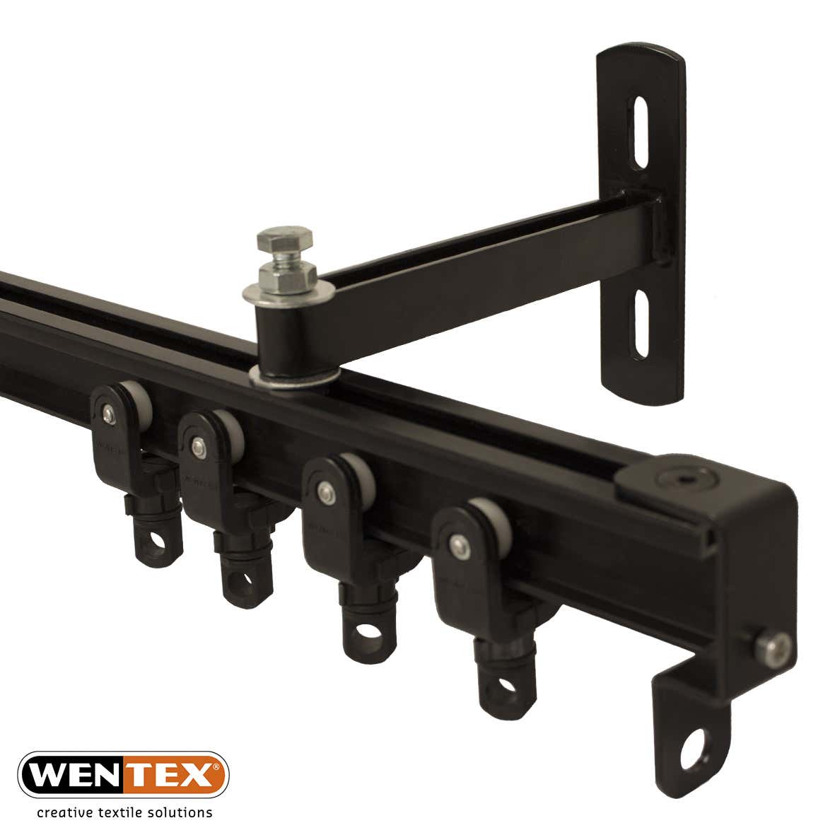 Eurotrack - Wallarm 200mm Svart - Wentex | Bellalite Eurotrack - Wallarm 200mm Svart - Wentex | Bellalite