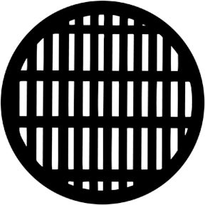 Grating Metallgobo, M-Size (66mm) - Rosco | Bellalite