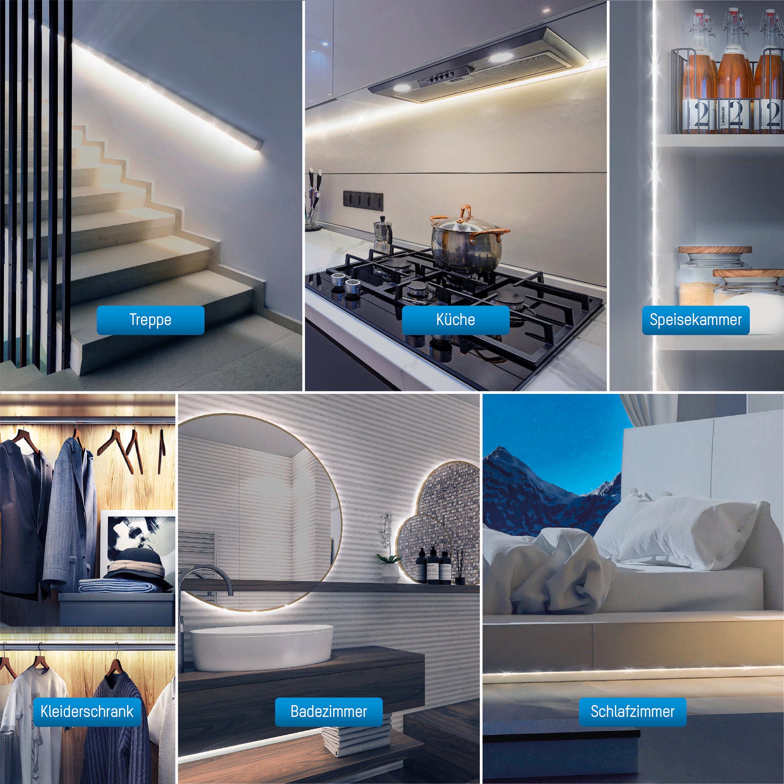 LED-Strip Sensor 2m Batteridriven 3000K - Ansmann | Bellalite