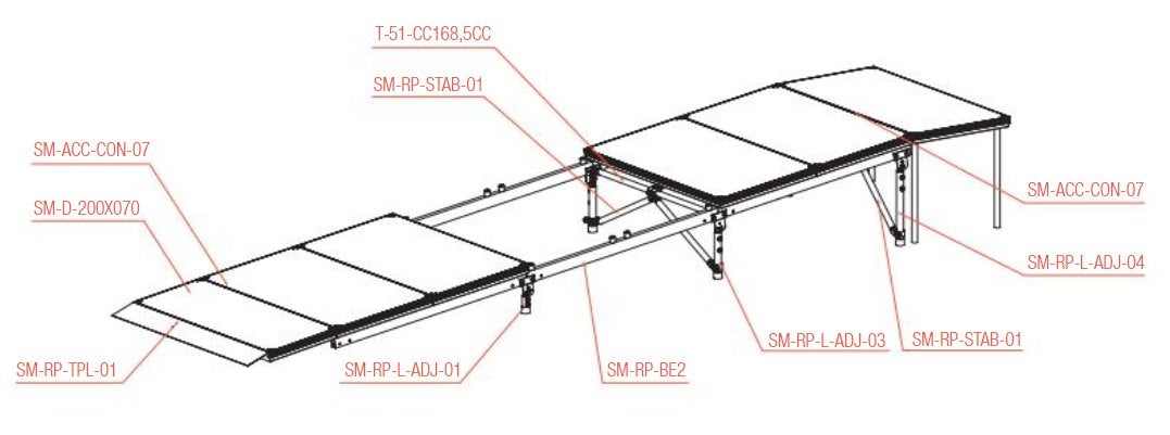 StageDex Beam f. Ramp 200cm - Prolyte | Bellalite