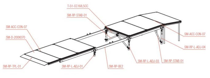 StageDex Beam f. Ramp 200cm - Prolyte | Bellalite StageDex Beam f. Ramp 200cm - Prolyte | Bellalite