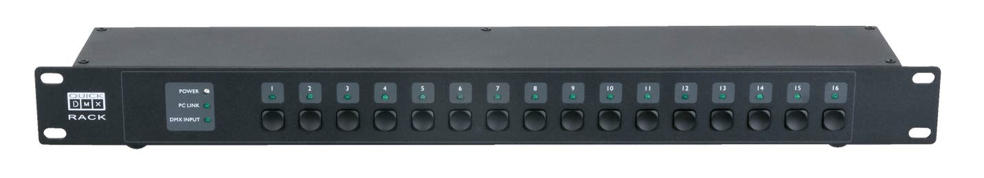 Quick DMX Rack 512 Ch with 16 preset memories - Showtec | Bellalite Quick DMX Rack 512 Ch with 16 preset memories - Showtec | Bellalite