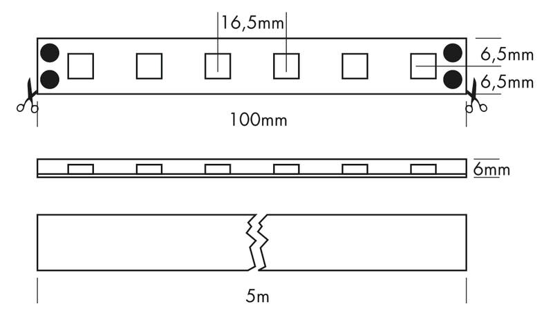 Flex Strip IP68 300 HE+ Mono, per meter - PROLED | Bellalite Flex Strip IP68 300 HE+ Mono, per meter - PROLED | Bellalite