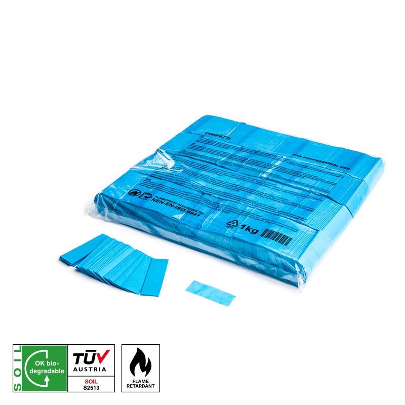 MAGICFX® Slowfall Confetti Rectangles 55 x 17mm Light Blue - MagicFX | Bellalite