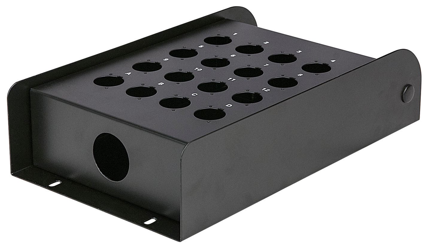 Empty Stagebox 16 Holes 305 x 179 x 75 mm - DAP | Bellalite Empty Stagebox 16 Holes 305 x 179 x 75 mm - DAP | Bellalite