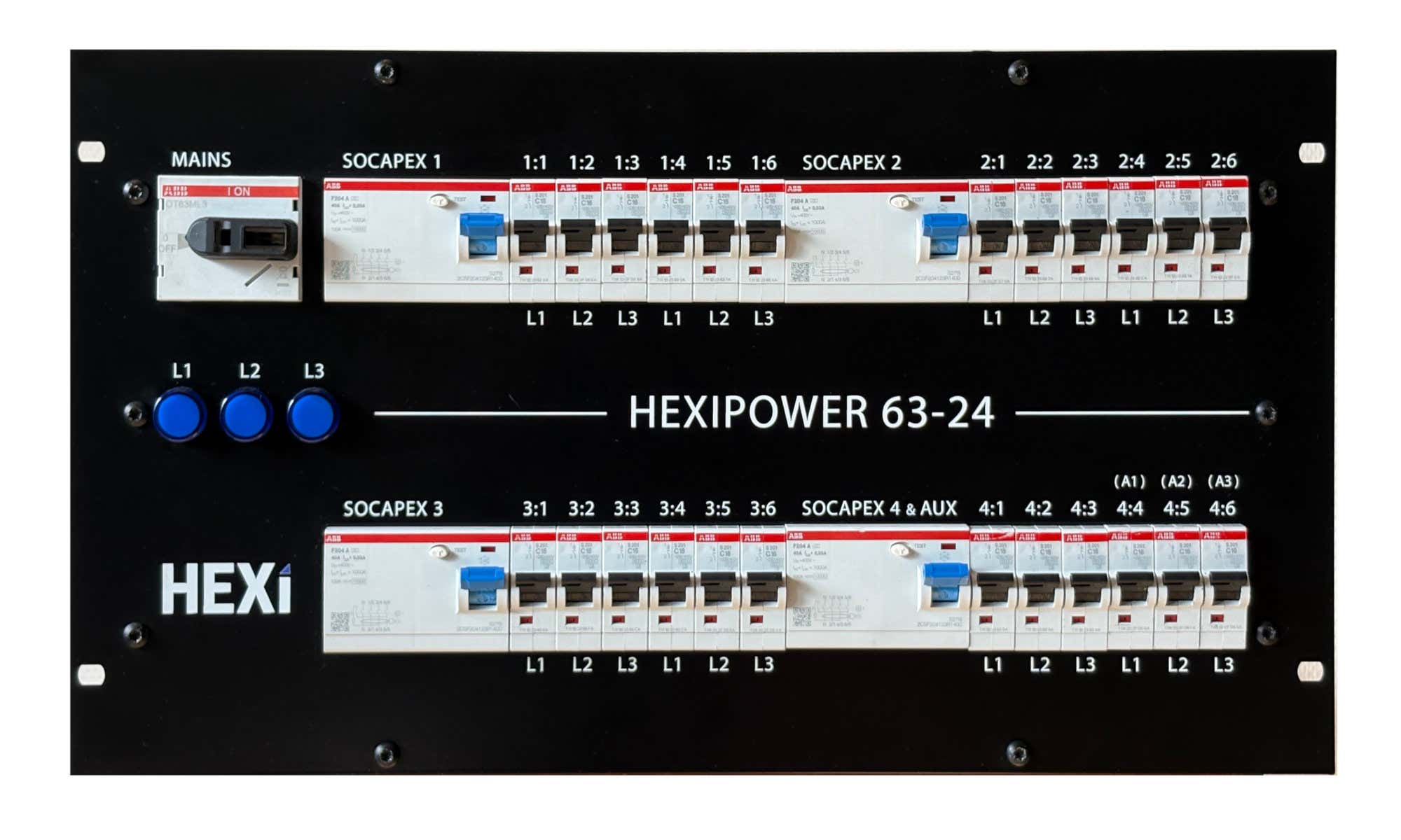 Hexipower PDU 63-24 Socapex - HEXI | Bellalite Hexipower PDU 63-24 Socapex - HEXI | Bellalite
